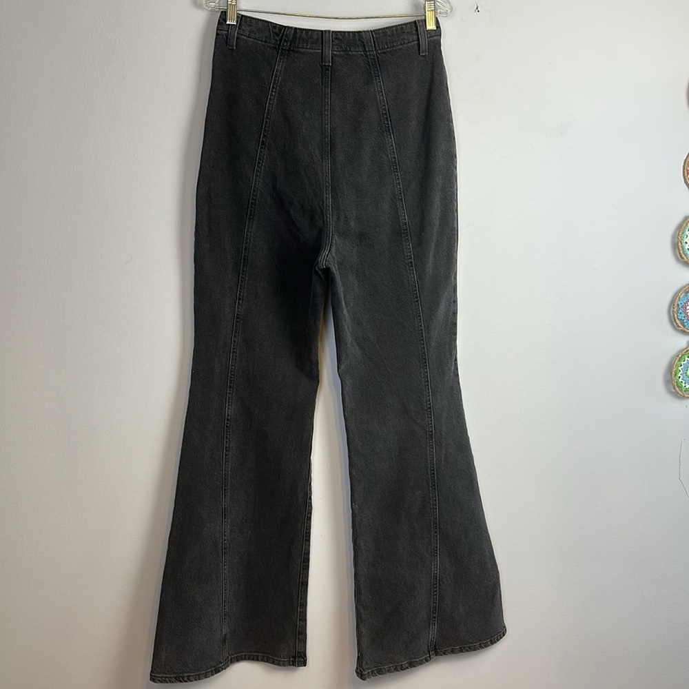 Free People We The Free Florence Flare Jeans High Rise Size 32 Stretch Cotton - Picture 8 of 16